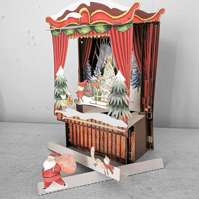 Paper Theatre Pop Up Card - Santa's Sleigh