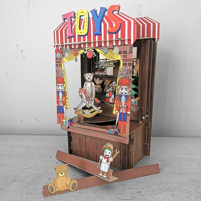 Paper Theatre Pop Up Card - Christmas Toyshop