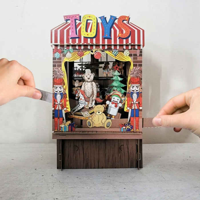 Paper Theatre Pop Up Card - Christmas Toyshop