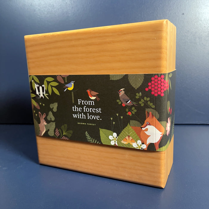 Gift a Tree - Oak Wood Box with Framed Artwork