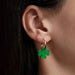 Wooden Earrings - Four Leaf Clover