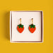 Wooden Earrings - Strawberries