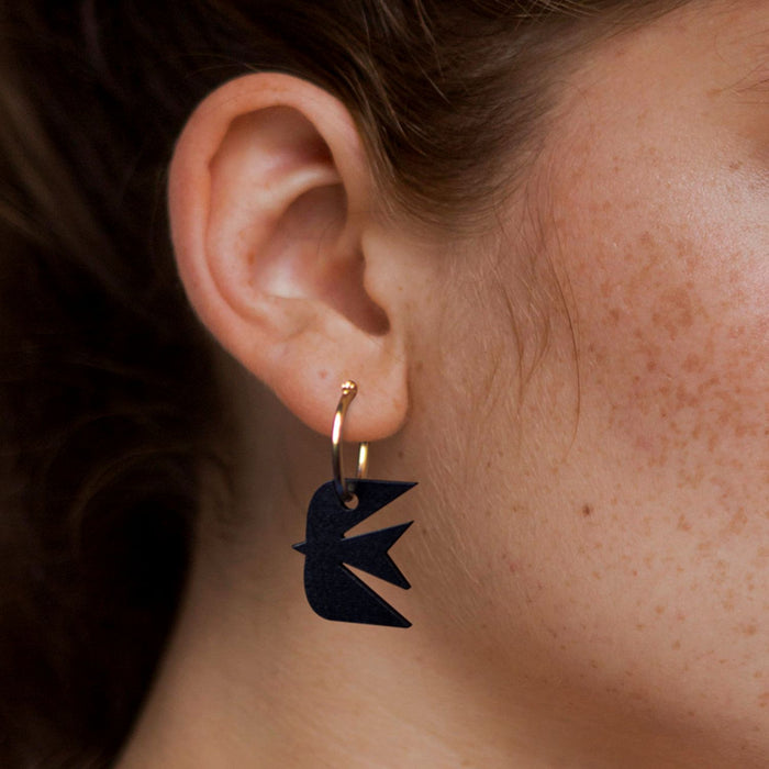Wooden Earrings - Swallows