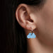 Wooden Earrings - Storm