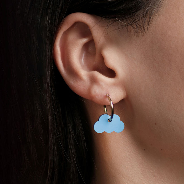 Wooden Earrings - Storm