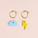 Wooden Earrings - Storm