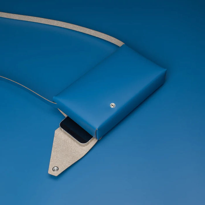 S Bag Blue - Recycled Leather