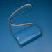 Blue recycled leather S Bag with minimal design and side phone compartment