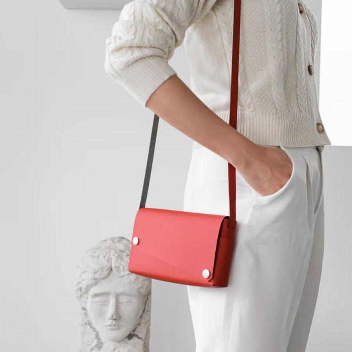 S Bag Red - Recycled Leather