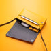 S Bag Yellow - Recycled Leather