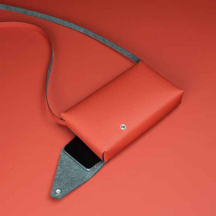 S Bag Red - Recycled Leather