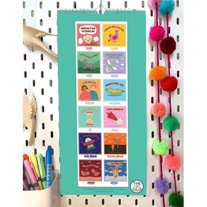 2026 Seanfhocail Wall Calendar