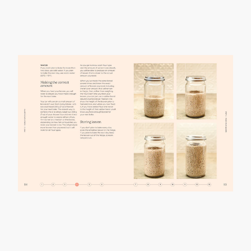 Instructional page with text and images of jars on a wooden surface