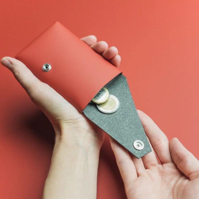 Wallet Red - Recycled Leather