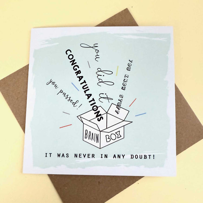 You Know Stuff, You Did It, You Passed!