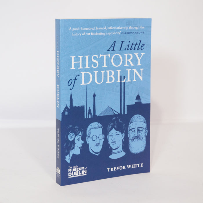 a book in the dublin gaa colours, the little history of dublin is standing against a white background