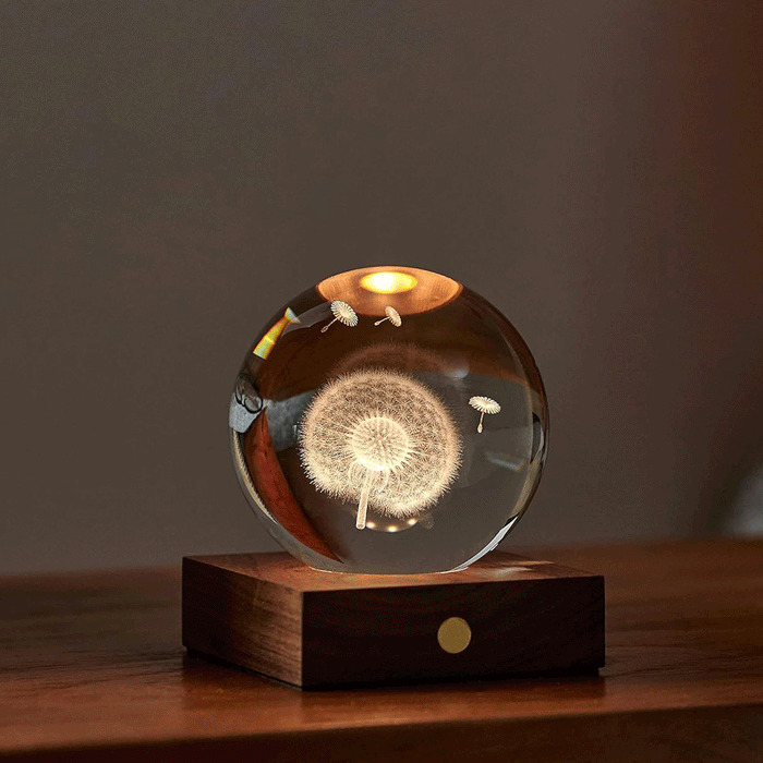 Amber Crystal Light - dandelion