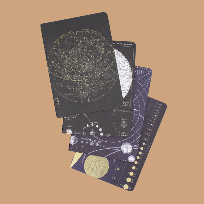 Astronomy Pocket Notebooks 4-pack