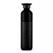 A matte black water bottle with a matching black screw-on cap, featuring the brand name 'doppers' embossed vertically on the front, set against a plain white background.