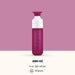 Fuchsia water bottle with white cap on a pink background