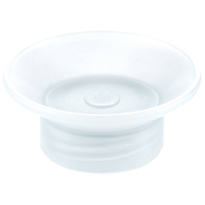 A translucent white silicone or plastic suction cup base, commonly used as a phone stand or grip accessory, shown on a solid white background.