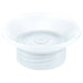A translucent white silicone or plastic suction cup base, commonly used as a phone stand or grip accessory, shown on a solid white background.