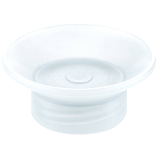 A translucent white silicone or plastic suction cup base, commonly used as a phone stand or grip accessory, shown on a solid white background.