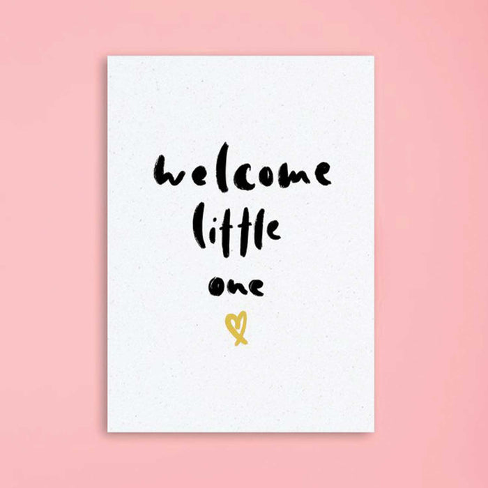 eco friendly greeting card - Welcome Little One