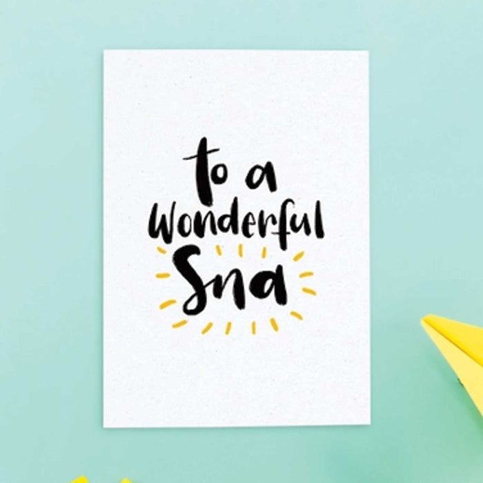 To a Wonderful SNA -  greeting card by Bláithín