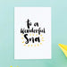 To a Wonderful SNA -  greeting card by Bláithín
