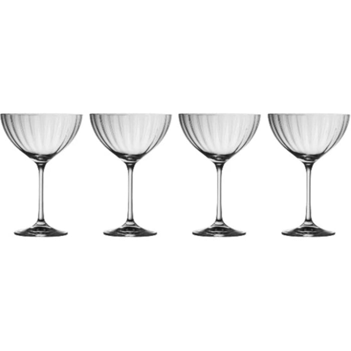 Erne Champagne Saucers - set of 4