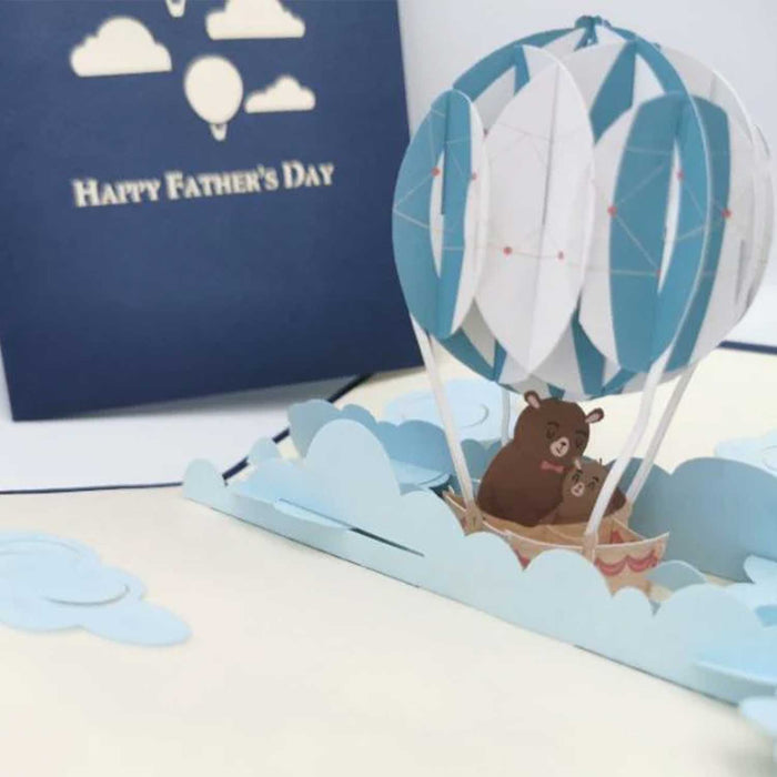 Happy Father's Day Balloon Pop Up Card