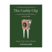 Green packaging with "The Caddy Clip" text and image of money clip against a white background.