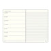 A weekly planner page from January 2027 with a cream-colored background and black printed text and lines, shown on a plain white background.