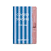 Blue and pink pen loop with 'Covered for Sunshine' text on a white background