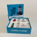 Memory game set with lighthouse-themed cards and packaging on a white background