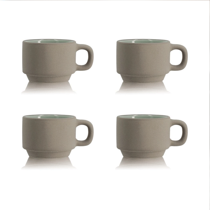 Outo 10cl Stoneware Cups Set