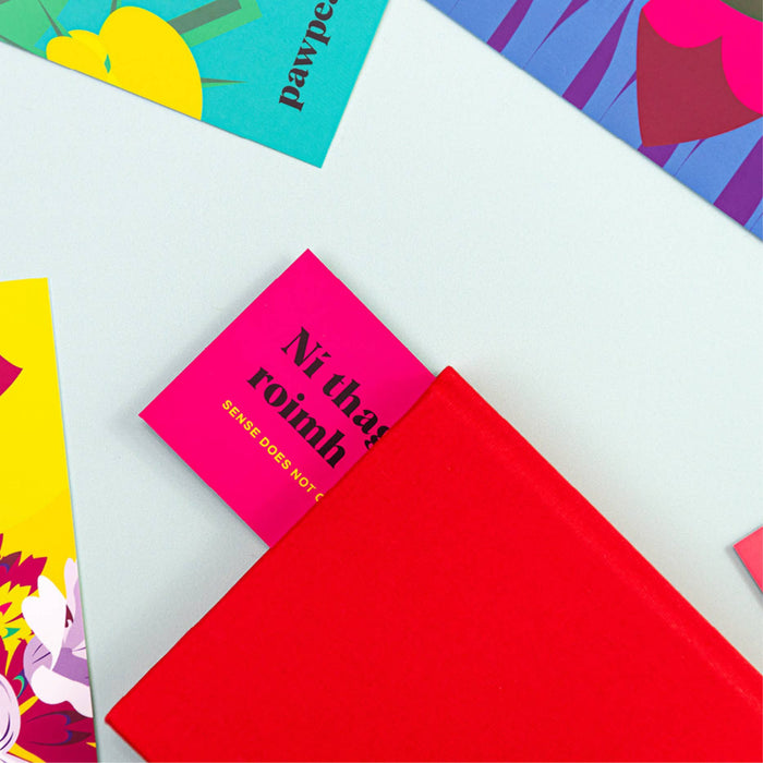 Colorful bookmarks on a white surface