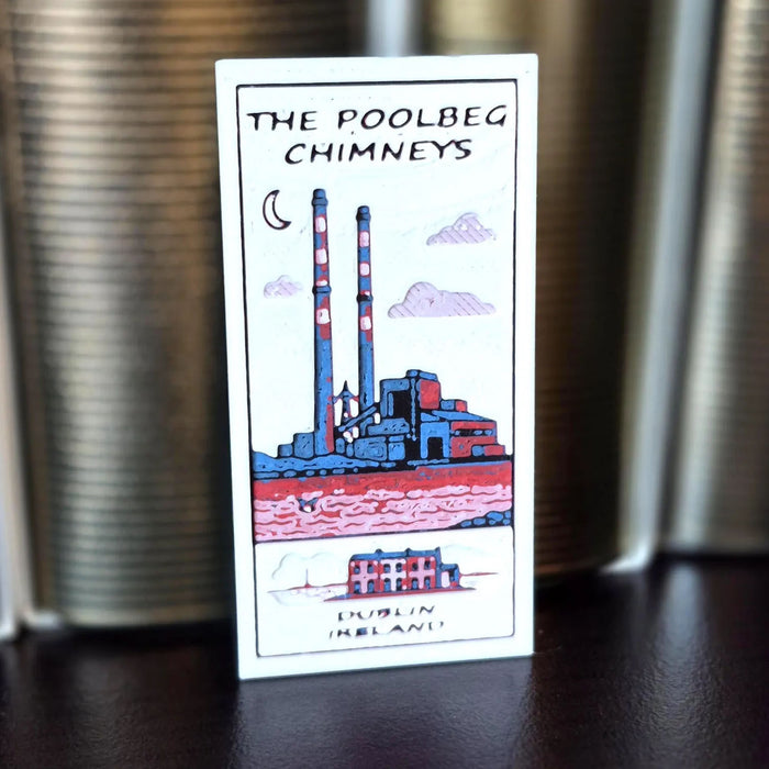 Mini Landmark Magnet - Poolbeg Chimneys