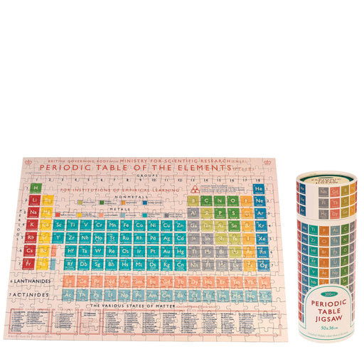 Periodic Table of Elements puzzle with packaging on a white background