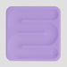 A lavender purple silicone tray with a wavy, serpentine channel design and a small embossed 'S.' logo in the bottom right corner, shown on a light gray background.