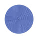 A round blue textured silicone mat with a raised letter 'S' in the center, shown on a plain white background.
