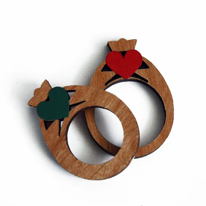 Laser cut claddagh rings