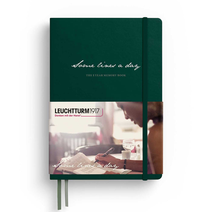Some Lines a Day Five Year Memory Book - Forest Green