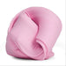 Pink putty on a white background