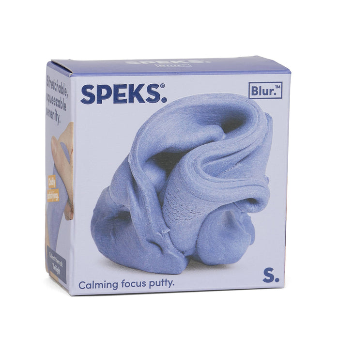 Speks Blur calming focus putty packaging on a white background