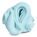 Light blue putty on a white background