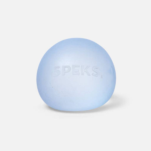A light blue, dome-shaped silicone ear plug with the brand name 'SPEKS' embossed on the front, shown against a plain white background.