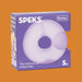 Purple packaging of Speks Gump memory gel stress loop on a white background