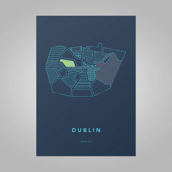 Stylised Dublin Map